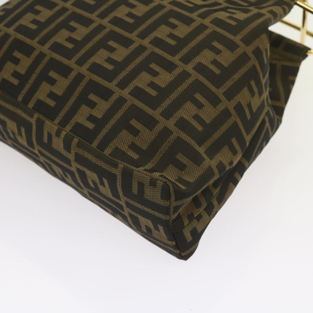 FENDI Zucca Canvas Hand Bag Black Brown65856