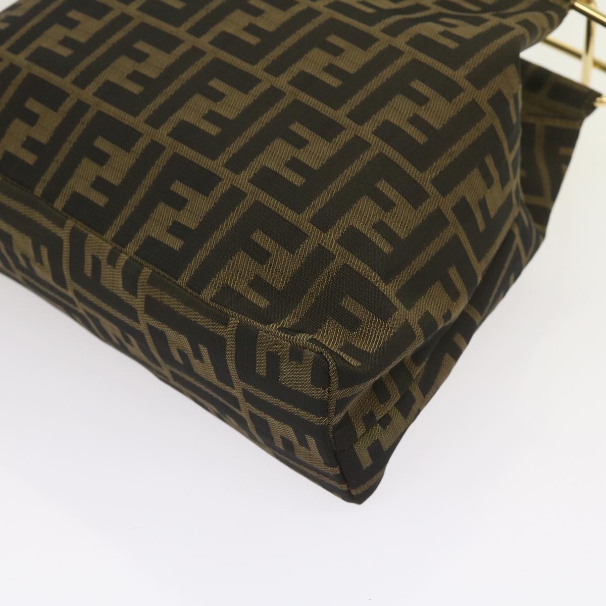 FENDI Zucca Canvas Hand Bag Black Brown65856