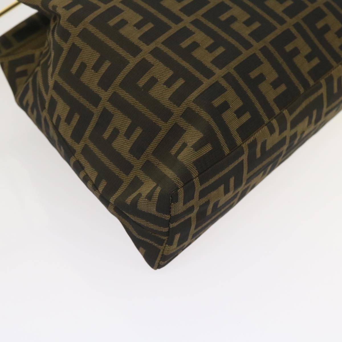 FENDI Zucca Canvas Hand Bag Black Brown65856