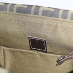 FENDI Zucca Canvas Hand Bag Black Brown65856