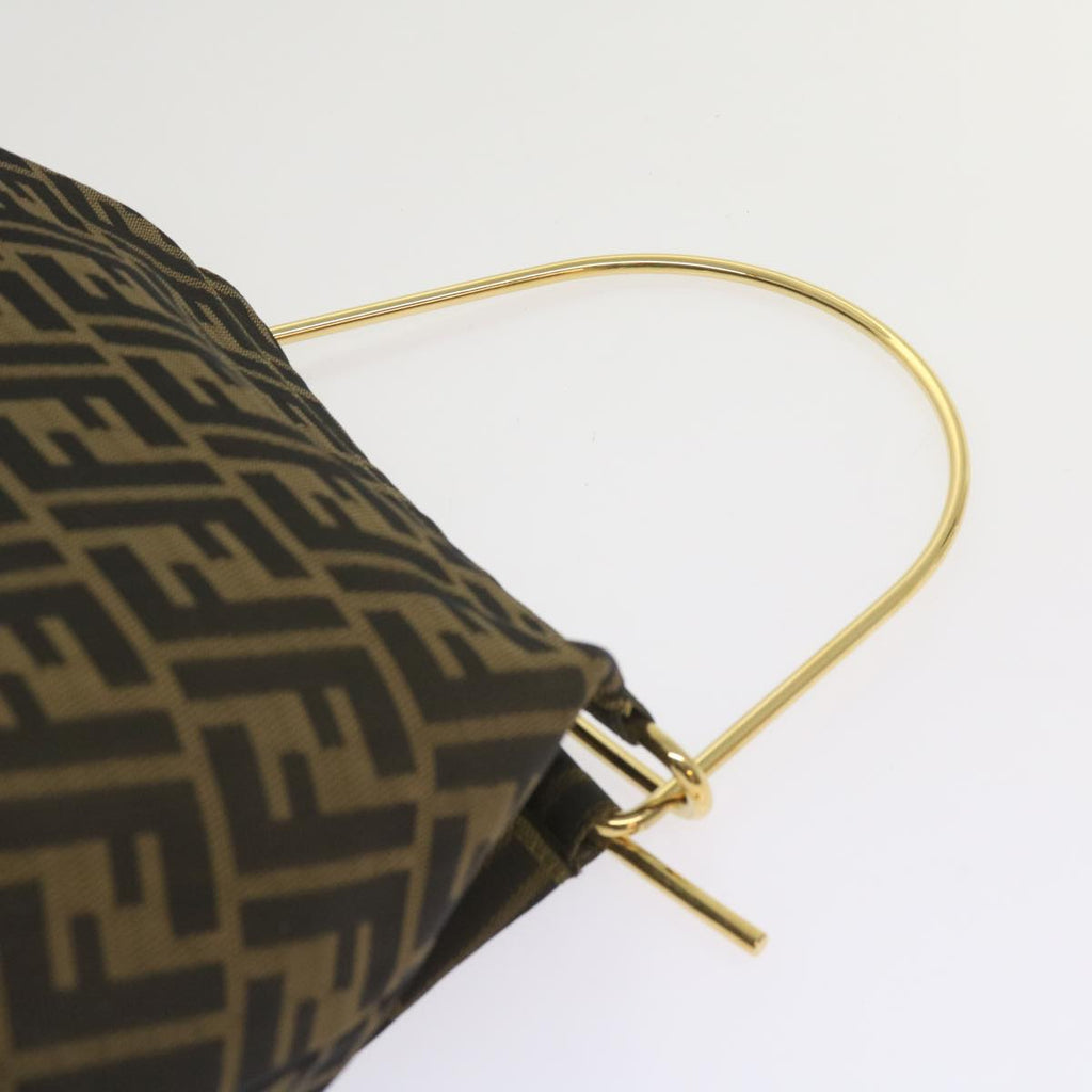 FENDI Zucca Canvas Hand Bag Black Brown65856