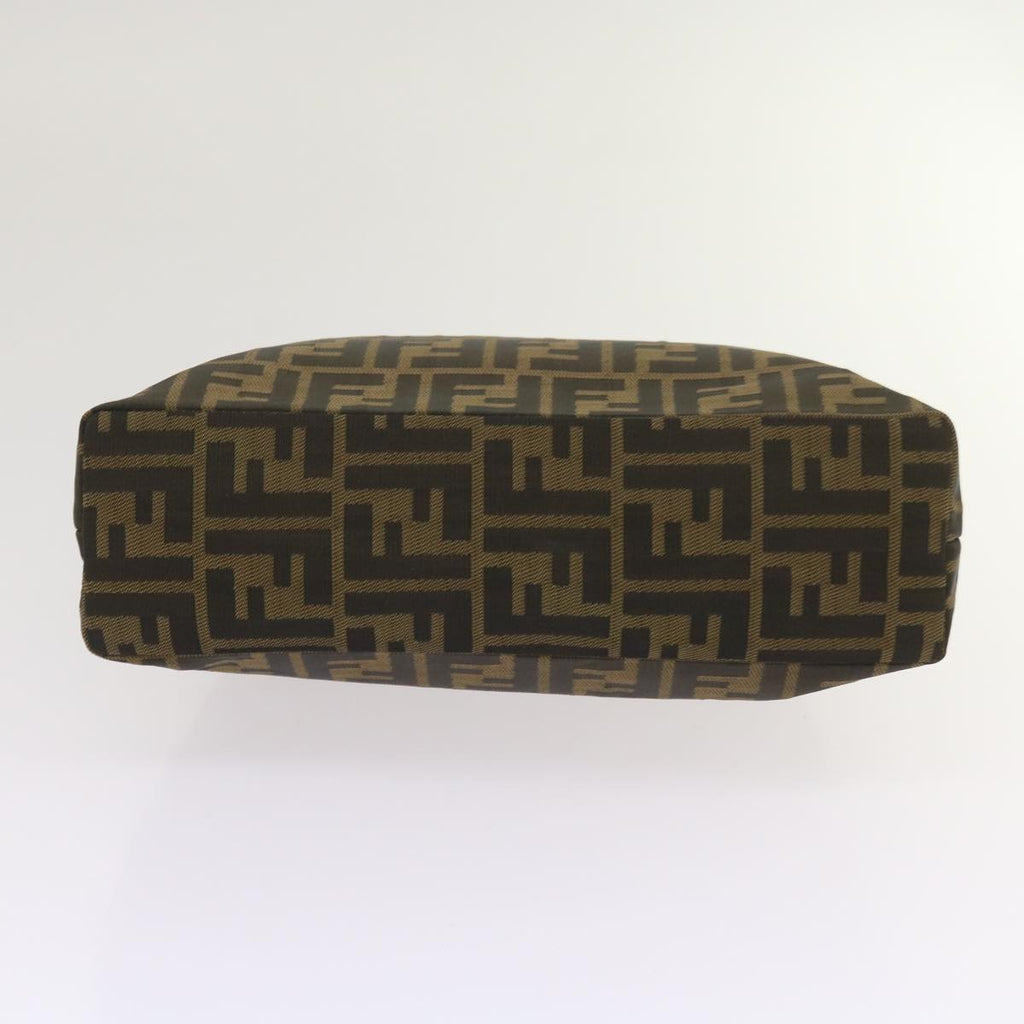 FENDI Zucca Canvas Hand Bag Black Brown65856