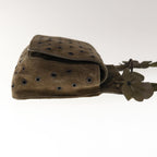 PRADA Shoulder Bag Suede Brown  65860