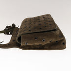 PRADA Shoulder Bag Suede Brown  65860