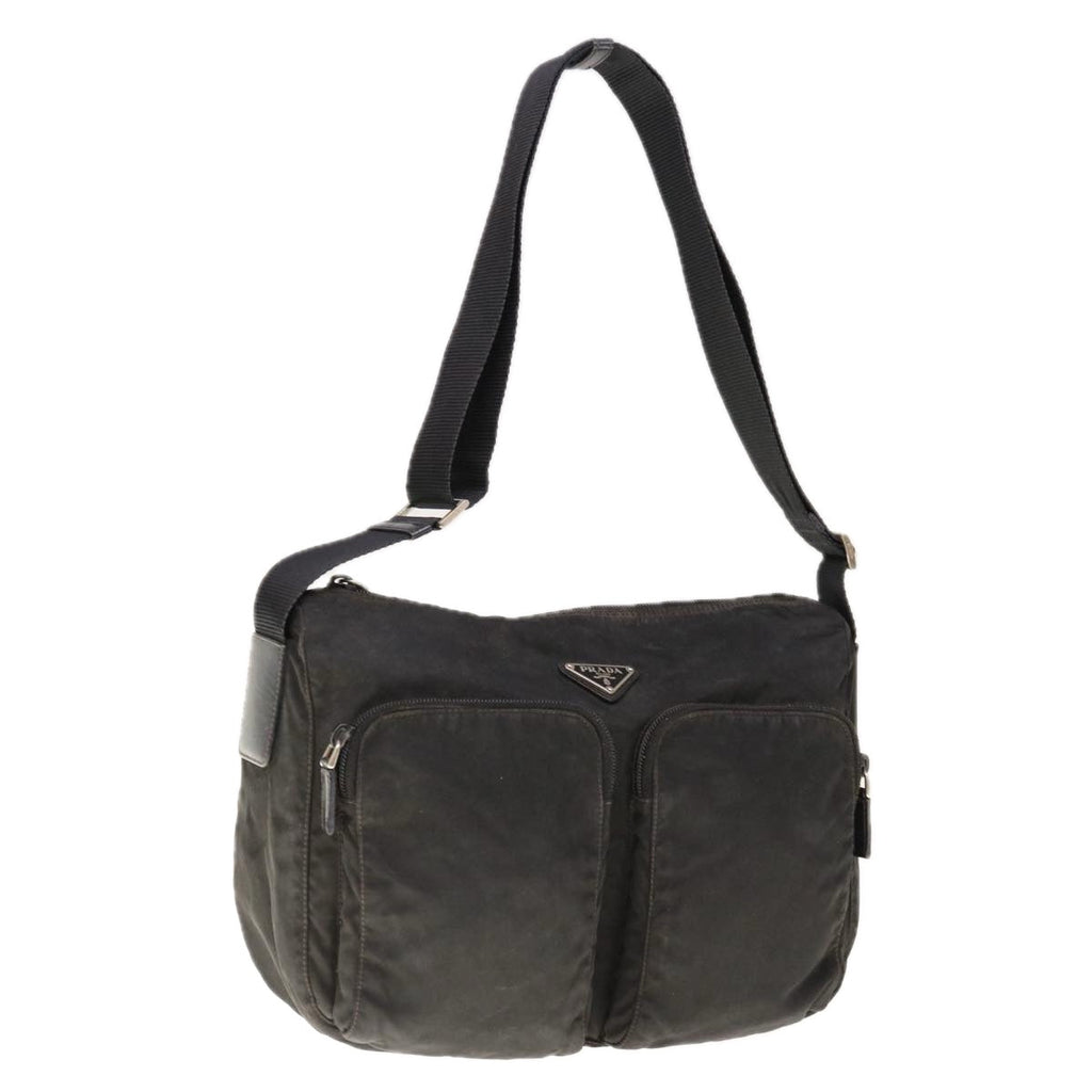 PRADA Shoulder Bag Nylon Black  65909