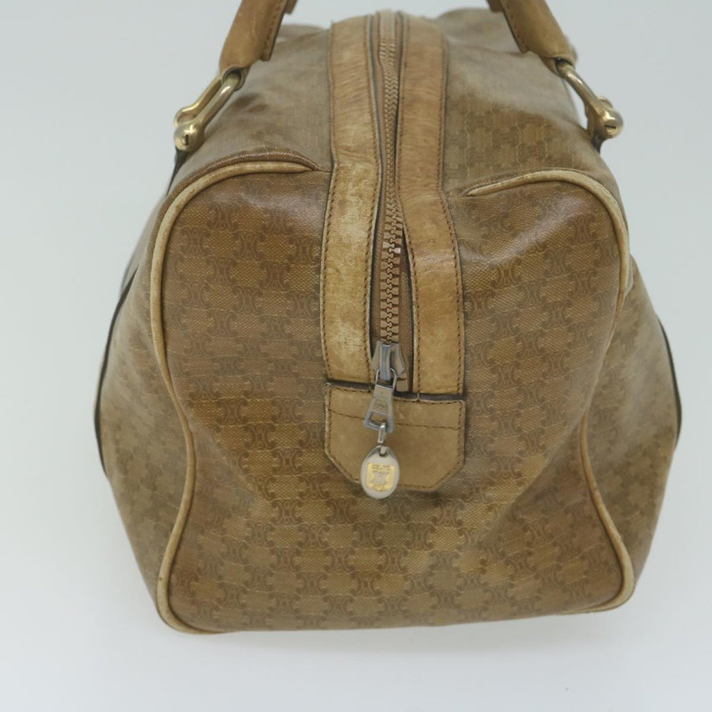 CELINE Macadam Canvas Boston Bag Beige  65912