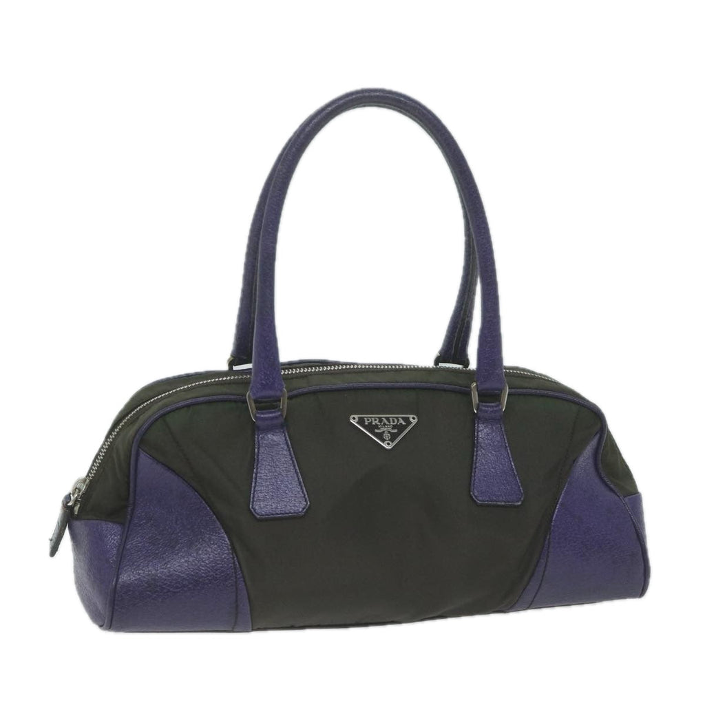PRADA Hand Bag Nylon Purple  65920