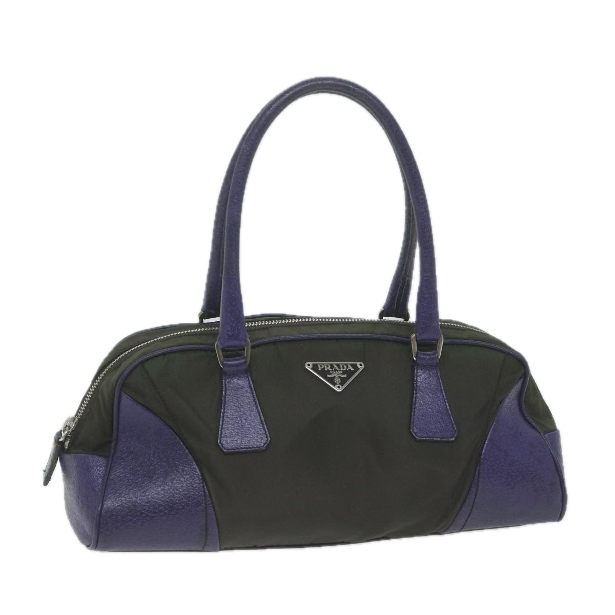 PRADA Hand Bag Nylon Purple  65920