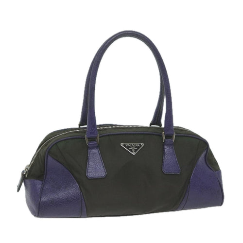 PRADA Hand Bag Nylon Purple  65920