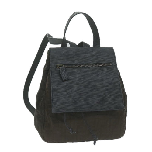 FENDI Zucca Canvas Backpack Brown Black65921