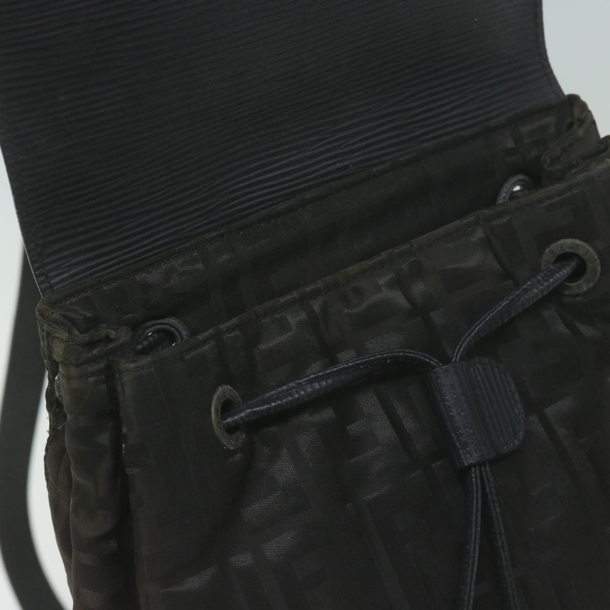 FENDI Zucca Canvas Backpack Brown Black65921