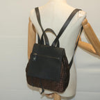 FENDI Zucca Canvas Backpack Brown Black65921