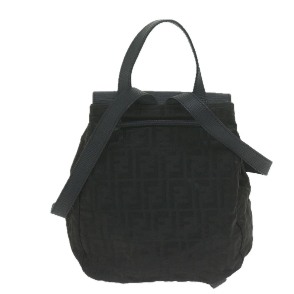 FENDI Zucca Canvas Backpack Brown Black65921