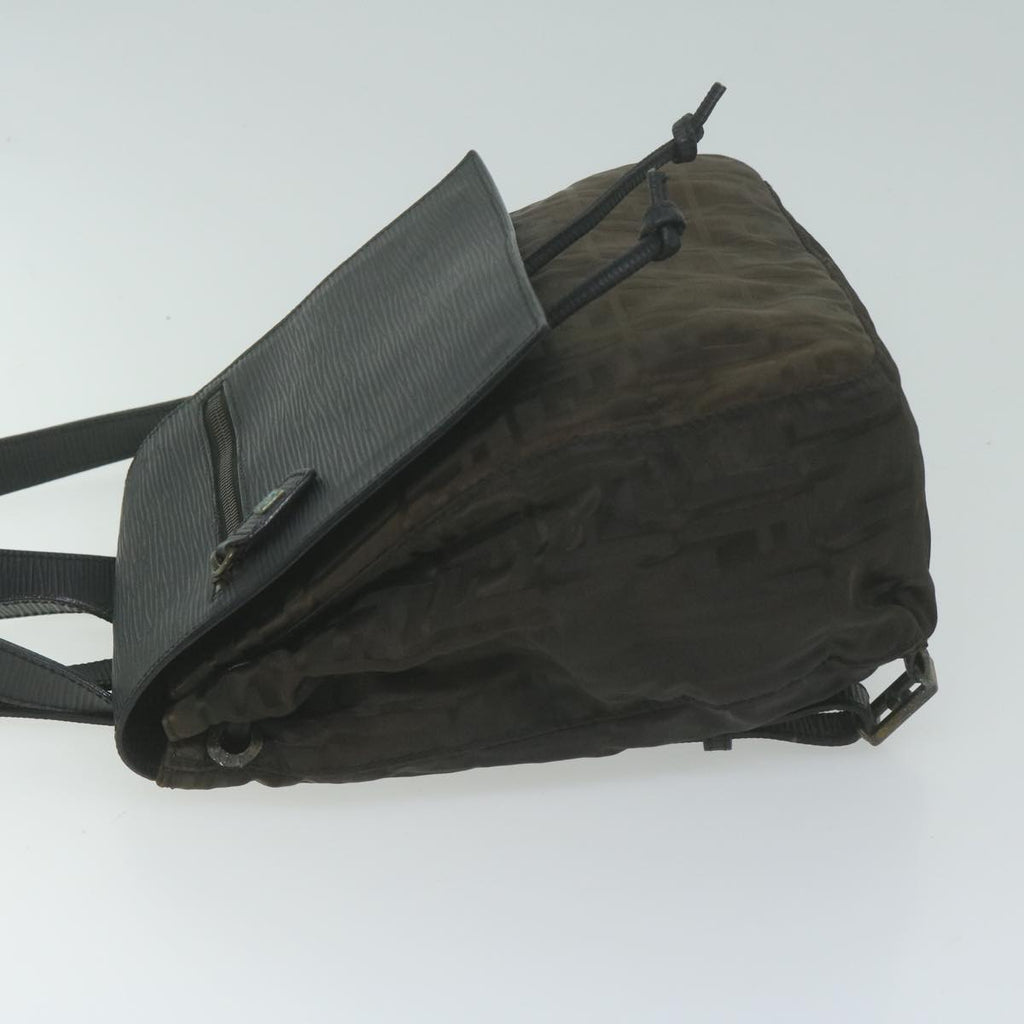 FENDI Zucca Canvas Backpack Brown Black65921