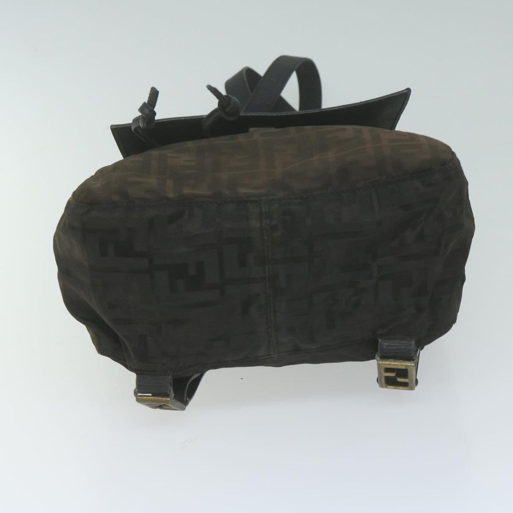 FENDI Zucca Canvas Backpack Brown Black65921