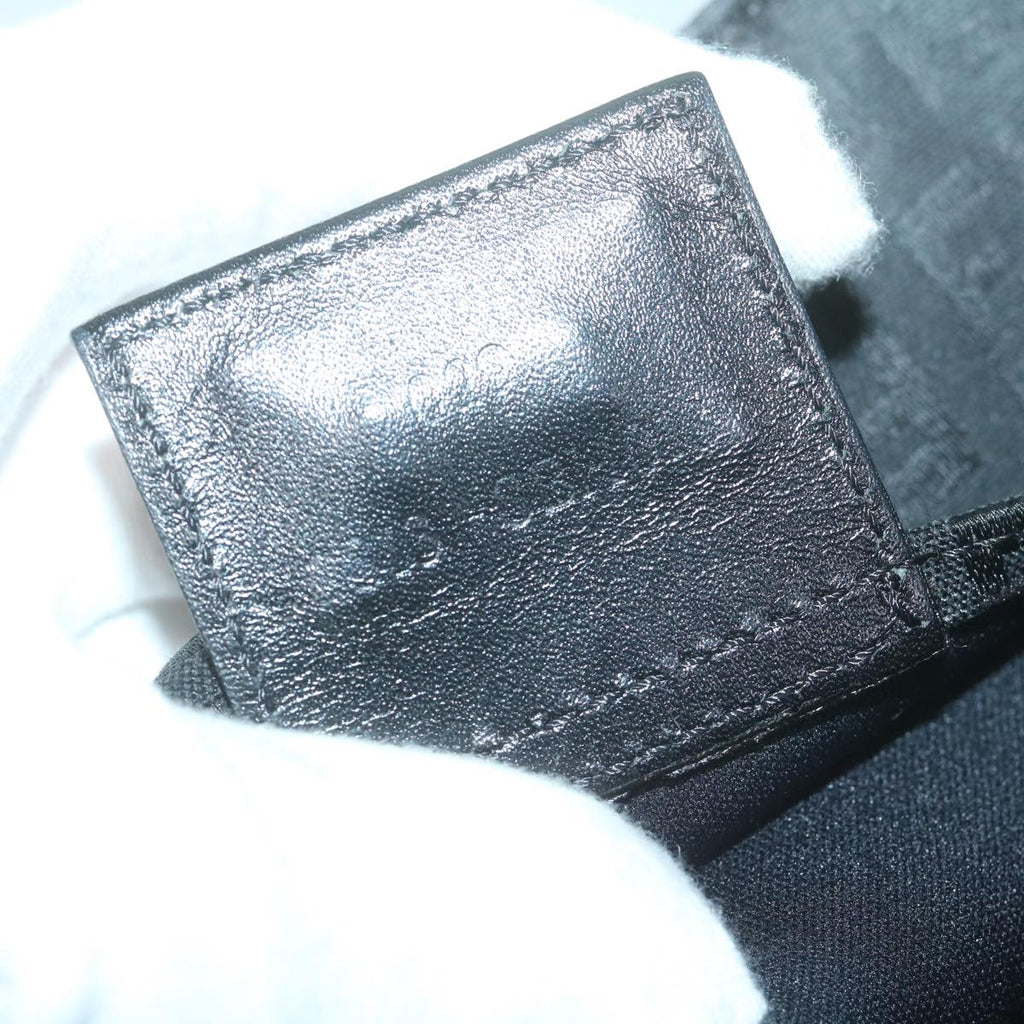 FENDI Zucchino Canvas Hand Bag Black 8BL02565922