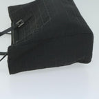 FENDI Zucchino Canvas Hand Bag Black 8BL02565922