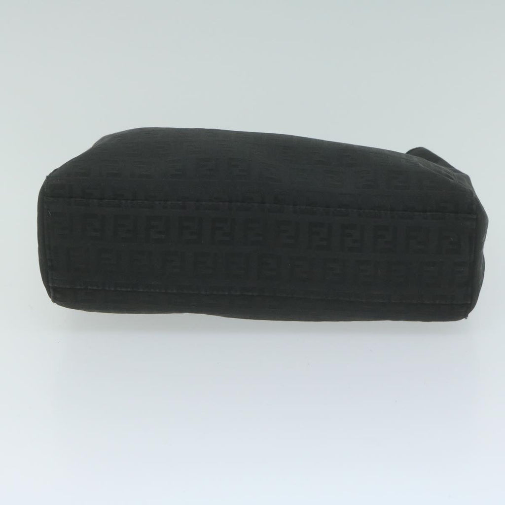 FENDI Zucchino Canvas Hand Bag Black 8BL02565922