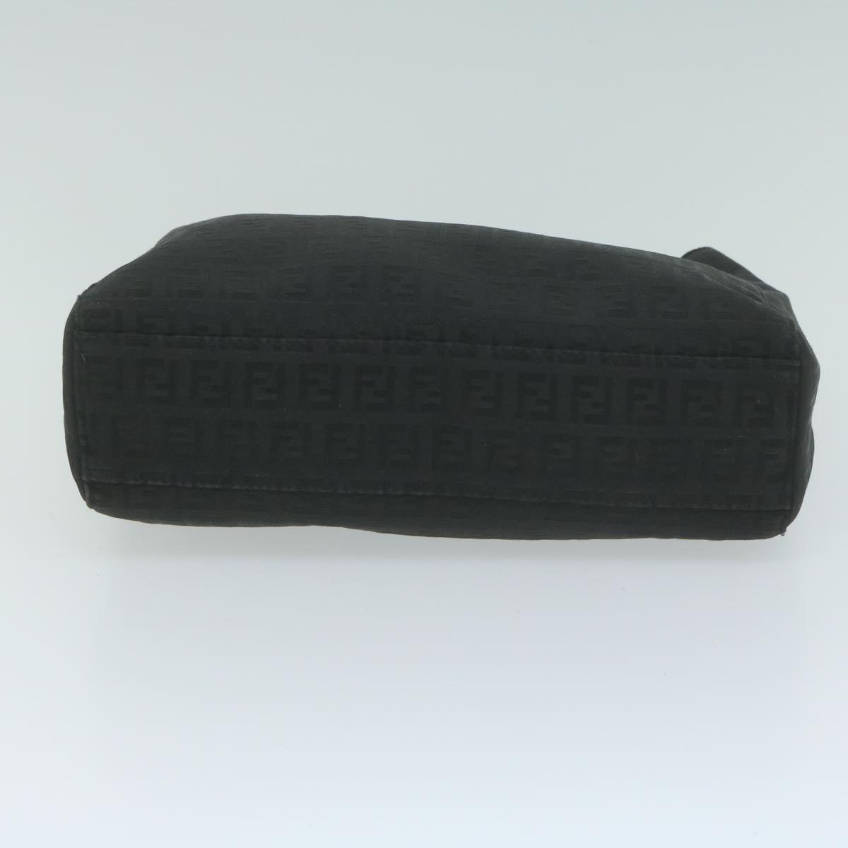 FENDI Zucchino Canvas Hand Bag Black 8BL02565922