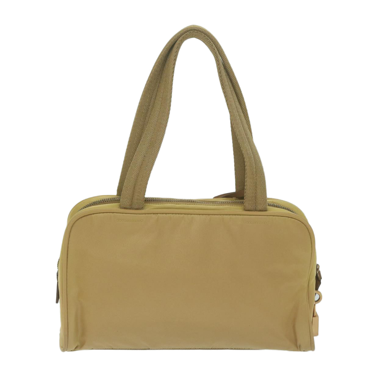 PRADA Hand Bag Nylon Beige  65926