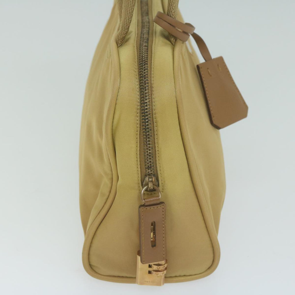 PRADA Hand Bag Nylon Beige  65926