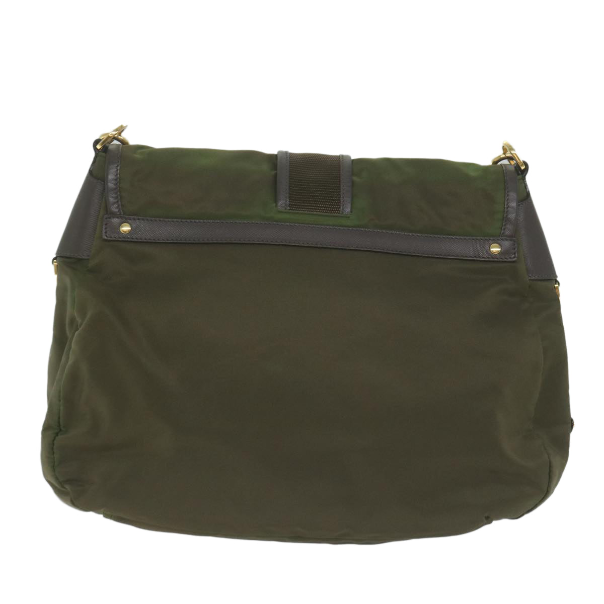PRADA Shoulder Bag Nylon Khaki  65951