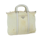 PRADA Hand Bag Nylon 2way White  65956