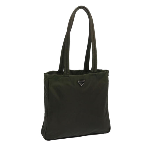 PRADA Tote Bag Nylon Khaki  65977