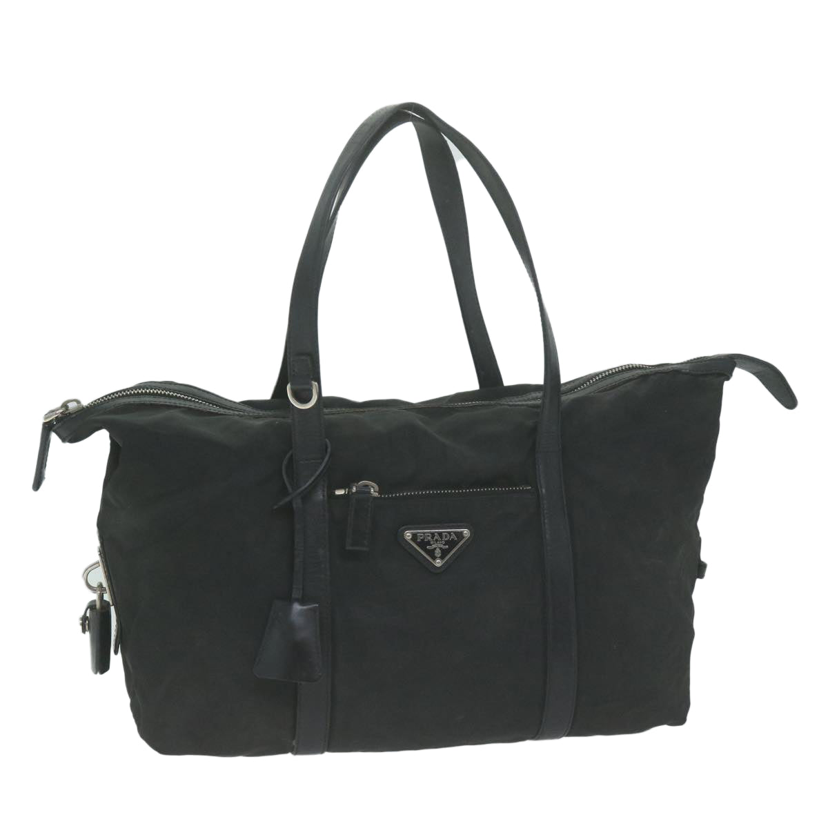 PRADA Hand Bag Nylon Black  65981