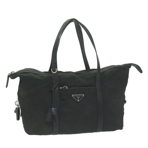 PRADA Hand Bag Nylon Black  65981
