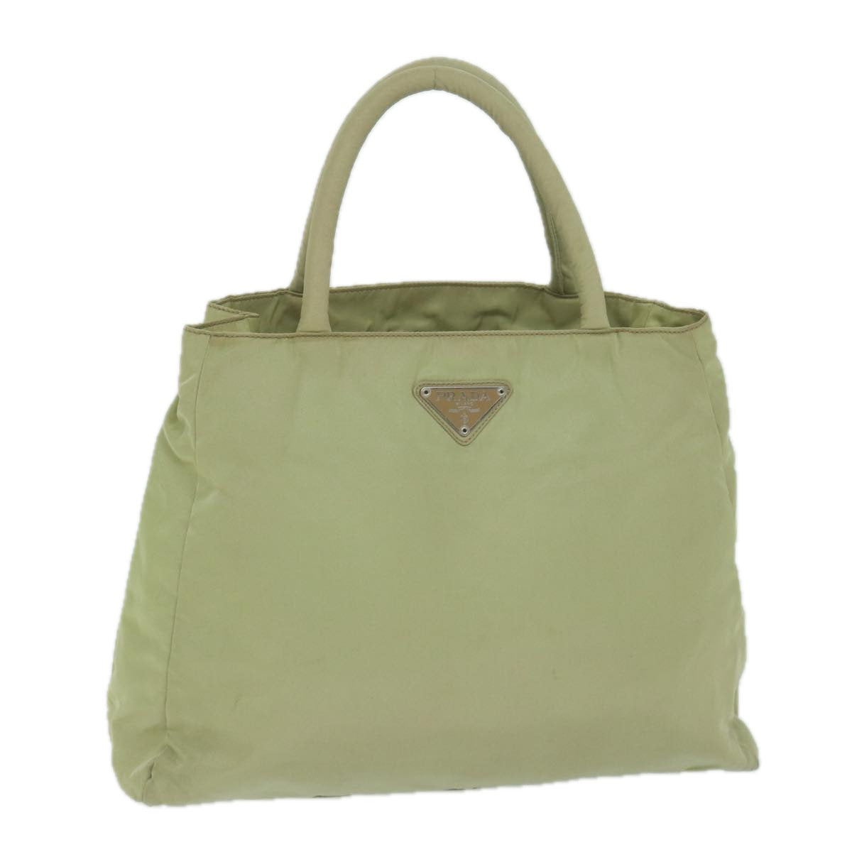 PRADA Hand Bag Nylon Khaki  65996