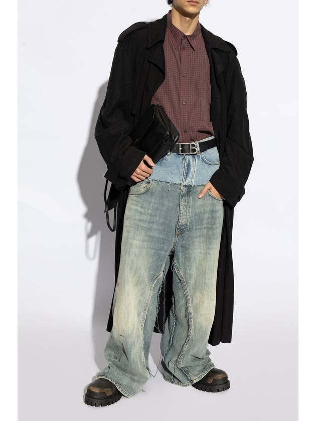 Balenciaga Strike Lace-Up Ankle Boots Brown Black