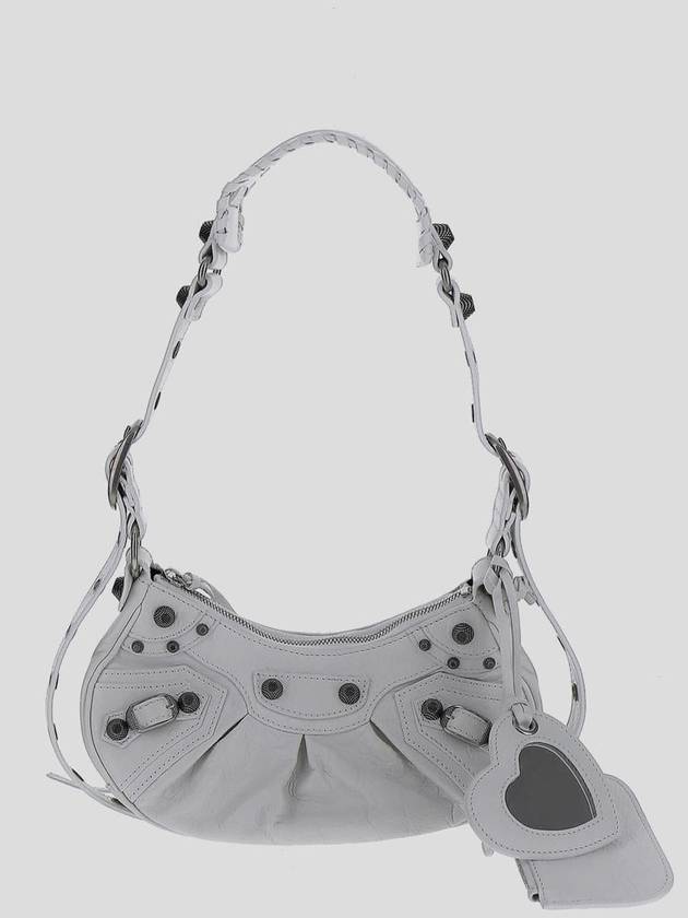 Balenciaga Le Cagole XS Lambskin Shoulder Bag White