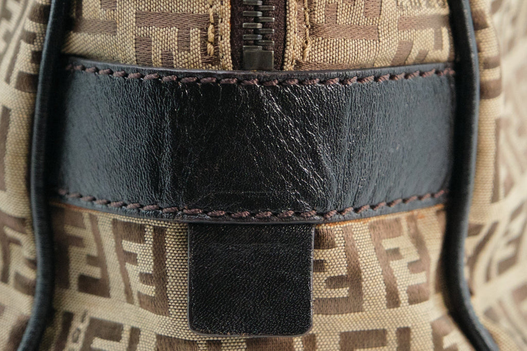 Fendi Zucchino Canvas Handbag - '10s