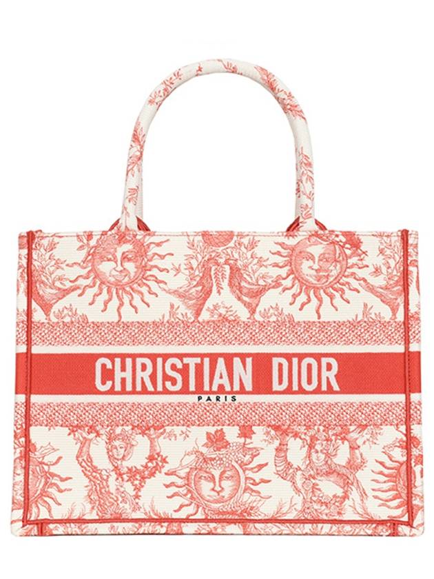 Dioriviera Book Medium Tote Bag Coral Dior