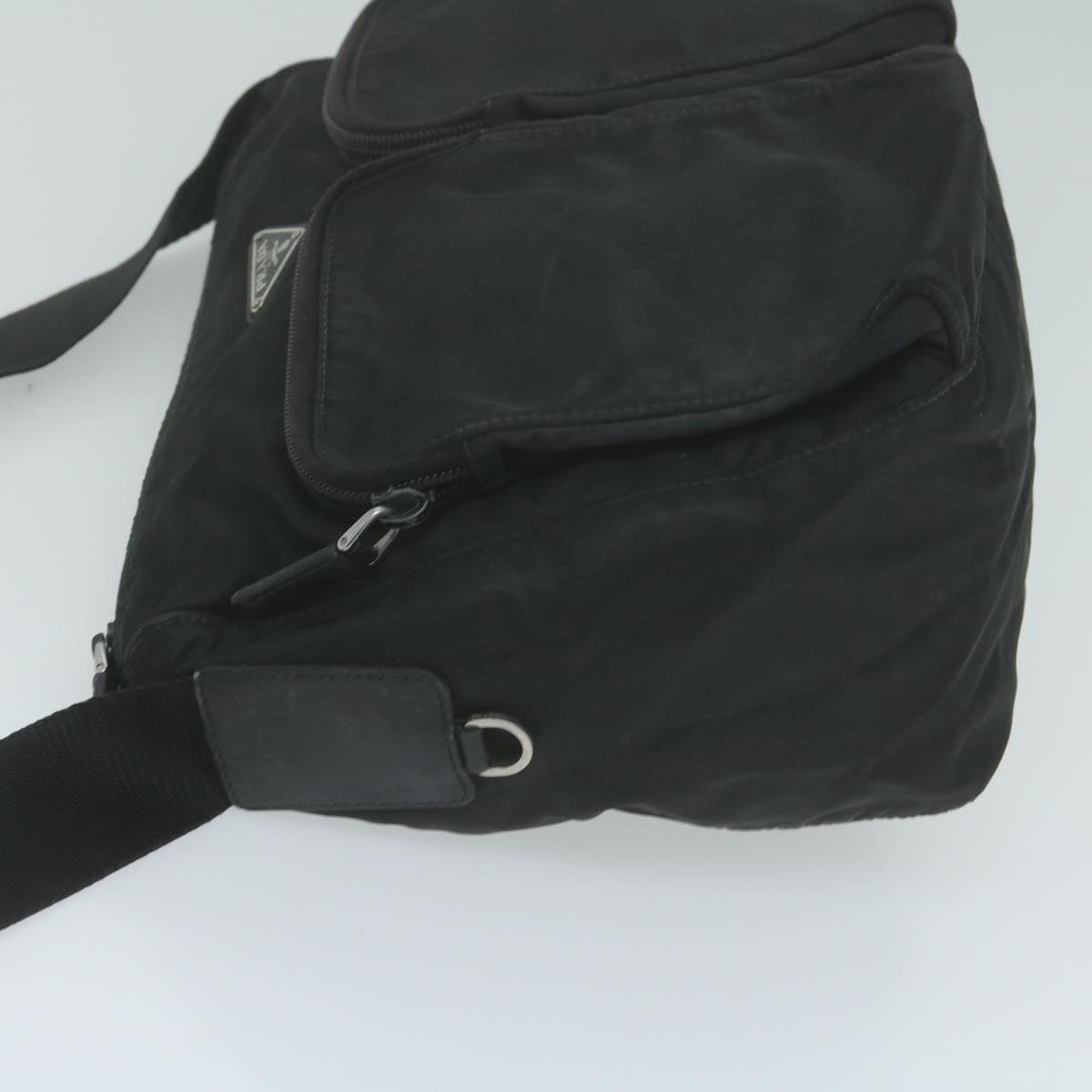PRADA Shoulder Bag Nylon Black  66006