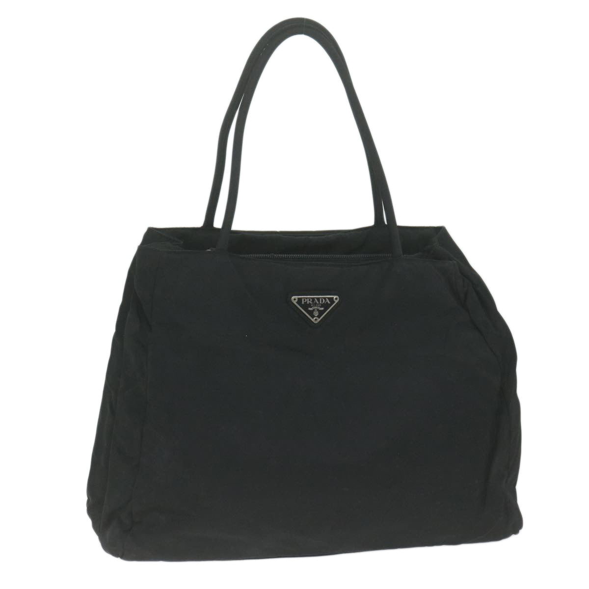 PRADA Hand Bag Nylon Black  66022