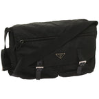 PRADA Shoulder Bag Nylon Black  66034