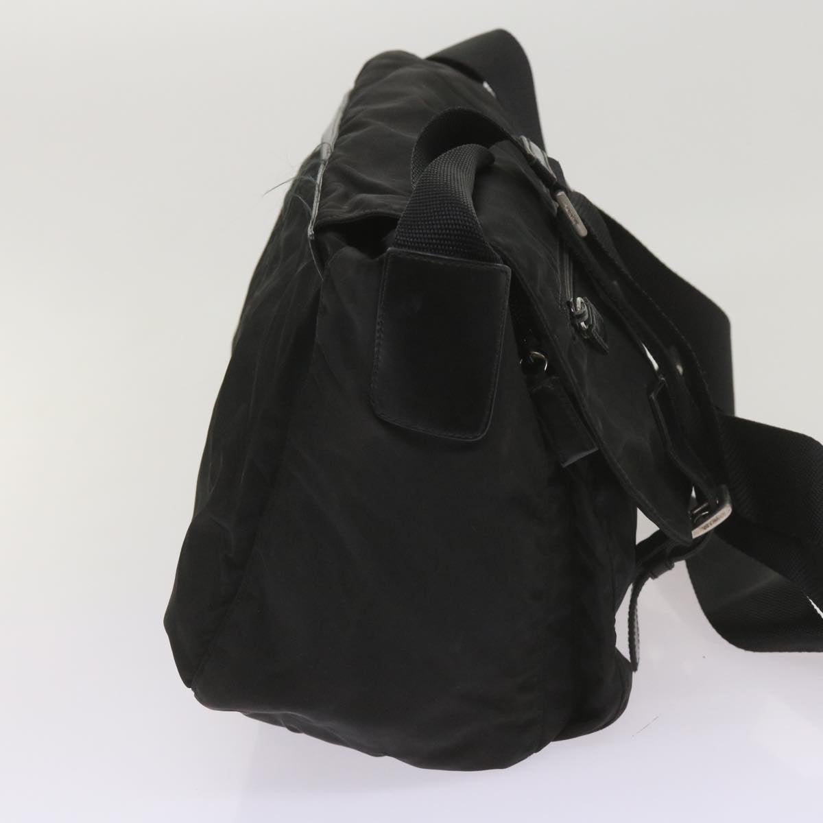 PRADA Shoulder Bag Nylon Black  66034