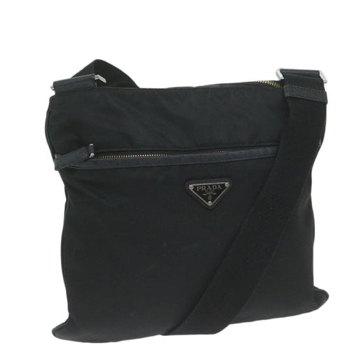 PRADA Shoulder Bag Nylon Black  66044