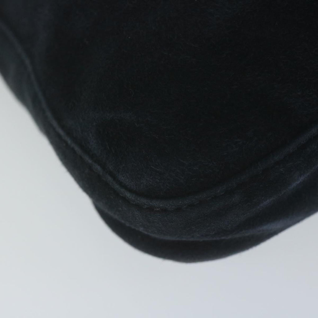 FENDI Mamma Baguette Shoulder Bag Suede Navy66049