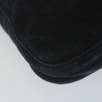 FENDI Mamma Baguette Shoulder Bag Suede Navy66049