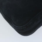 FENDI Mamma Baguette Shoulder Bag Suede Navy66049