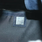 FENDI Mamma Baguette Shoulder Bag Suede Navy66049