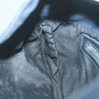 FENDI Mamma Baguette Shoulder Bag Suede Navy66049