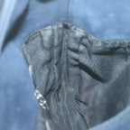 FENDI Mamma Baguette Shoulder Bag Suede Navy66049