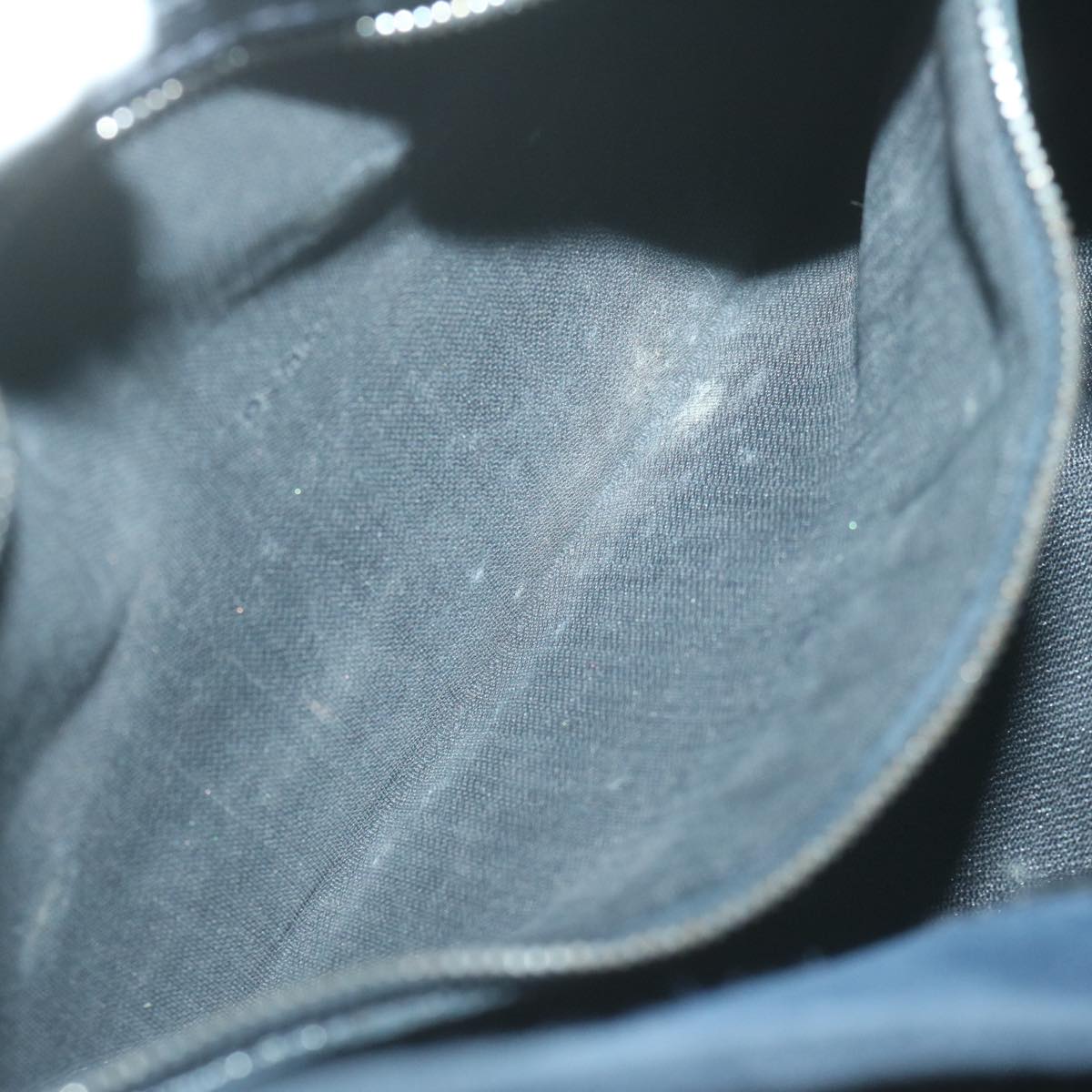 FENDI Mamma Baguette Shoulder Bag Suede Navy66049