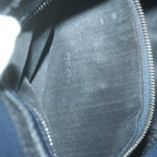 FENDI Mamma Baguette Shoulder Bag Suede Navy66049