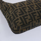 FENDI Zucca Canvas Mamma Baguette Shoulder Bag Brown66062