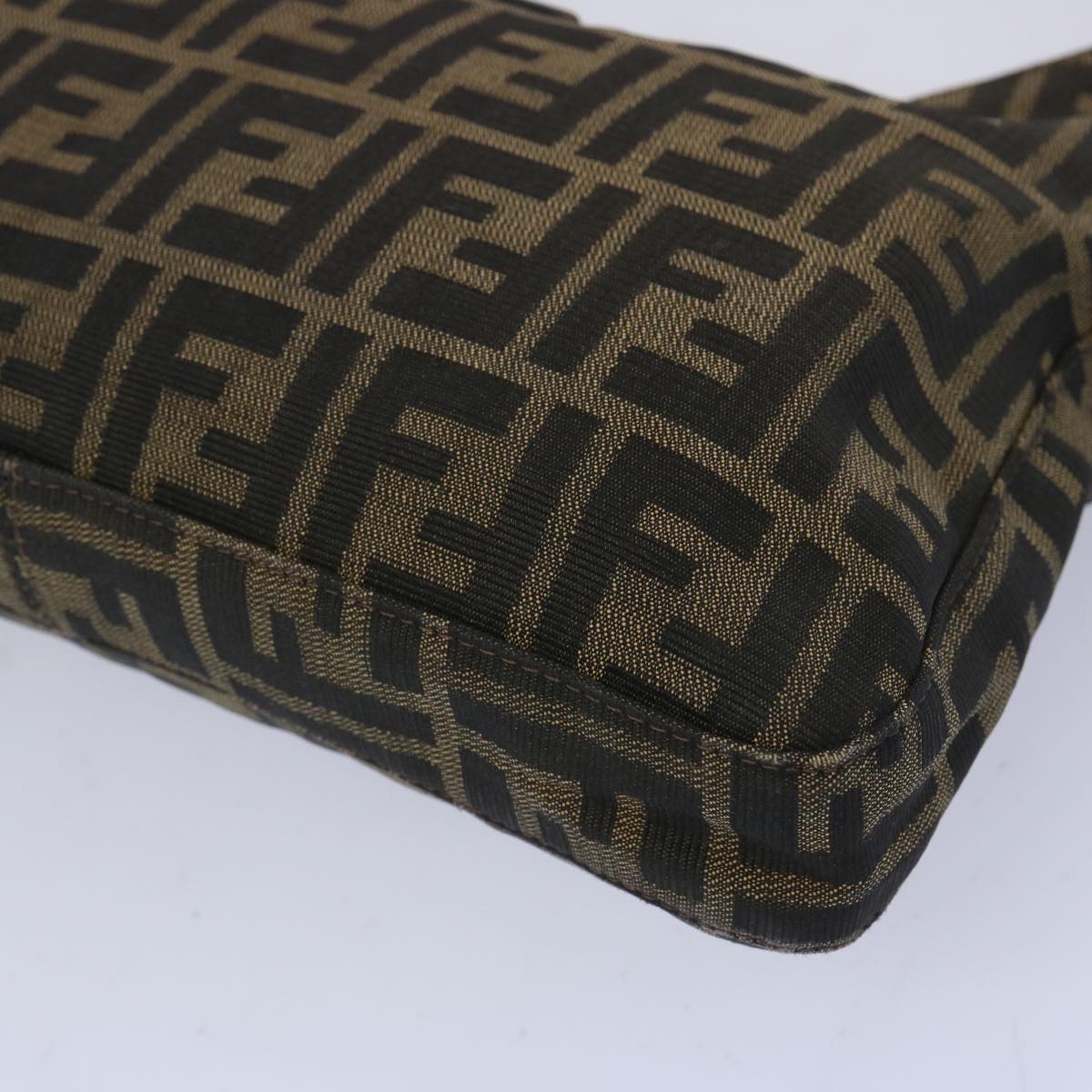 FENDI Zucca Canvas Mamma Baguette Shoulder Bag Brown66062